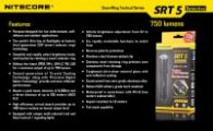 Фонарь Nitecore SRT5 Detective (Cree XM-L2 T6, 750 люмен, 8 режимов, 1x18650), серый