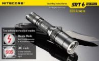 Фонарь Nitecore SRT6 Night Officer (Cree XM-L2 T6, 930 люмен, 5 режимов, 1x18650), военный серый
