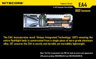 Фонарь Nitecore EA4 PIONEER (Cree XM-L U2, 860 люмен, 7 modes, 4xAA)