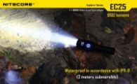 LED Flashlight Nitecore EC25w COBRA (CREE XM-L2 T6, 860 lumen, 8 modes, 1x18650), neutral white