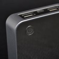 Внешнее зарядное устройство Power Bank DOCA D525 (8400mAh), серебро
