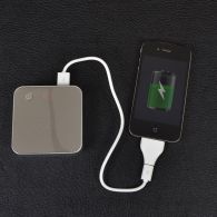 Внешнее зарядное устройство Power Bank DOCA D525 (8400mAh), серебро