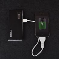 Внешнее зарядное устройство Power Bank DOCA D566II с LED дисплеем (13000mAh), черный