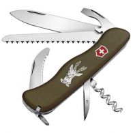 Нож складной, мультитул Victorinox Hunter (111мм, 12 функций), зеленый 0.8873.4