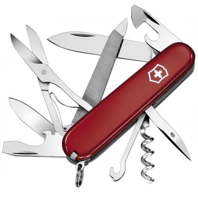 Нож складной, мультитул Victorinox Mountaineer (91мм,18 функций), красный 1.3743 ― fonarik.in.ua