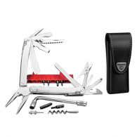 Мультитул Victorinox Swisstool Spirit Plus (105мм,13 элементов), с кожаным чехлом 3.0238.L