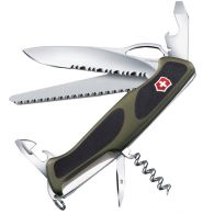 Нож складной, мультитул Victorinox Rangergrip 179 One Hand (130мм, 12 функций), зелено-черный 0.9563