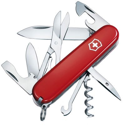 Folding Knife Victorinox CLIMBER (91mm, 14 functions), red 1.3703 ― fonarik.in.ua