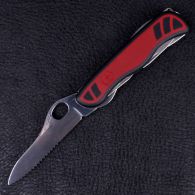 Нож складной, мультитул Victorinox Nomad One Hand (111мм, 11 функций), красный 0.8351.MWC