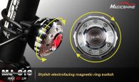Задний фонарь для велосипеда Magicshine MJ-818 (3W + 9xSMD red LEDs, 85 люмен, 3 режима)