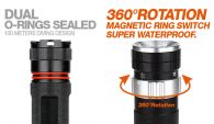 Подводный фонарь Magicshine MJ-852B (Cree XP-G, 400 люмен, 4 режима, 1x26650) + 26650 Li-Ion